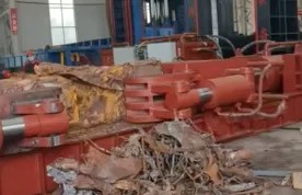 路友金屬壓塊拆包機廠內啟動工作展示